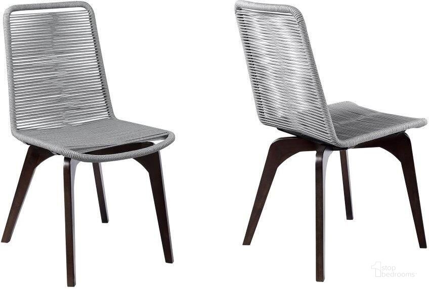 The appearance of Oliverman Eucalyptus Outdoor Chair Set of 2 designed by Isaac Tahari in the modern / contemporary interior design. This silver piece of furniture  was selected by 1StopBedrooms from Oliverman Collection to add a touch of cosiness and style into your home. Sku: LCISSISL. Material: Wood. Product Type: Outdoor Dining Chair. Image1
