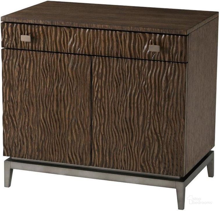 The appearance of Oliviero Nightstand 6005-605.C118 designed by Theodore Alexander in the transitional interior design. This  piece of furniture  was selected by 1StopBedrooms from Isola Collection to add a touch of cosiness and style into your home. Sku: 6005-605.C118. Material: Wood. Product Type: Nightstand.