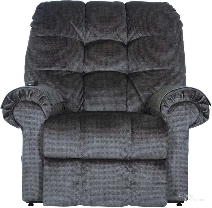The appearance of Omni Power Lift Chaise Recliner In Ink designed by Catnapper in the traditional interior design. This ink piece of furniture  was selected by 1StopBedrooms from Omni Collection to add a touch of cosiness and style into your home. Sku: 4827200823. Material: Fabric. Product Type: Recliner. Image1