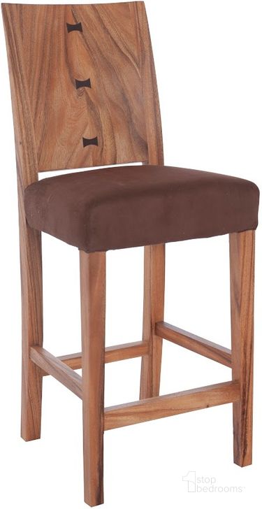 The appearance of Ophelia Counter Stool TH95603 designed by Phillips Collection in the modern / contemporary interior design. This brown piece of furniture  was selected by 1StopBedrooms from  to add a touch of cosiness and style into your home. Sku: TH95603. Material: Wood. Product Type: Barstool. Image1