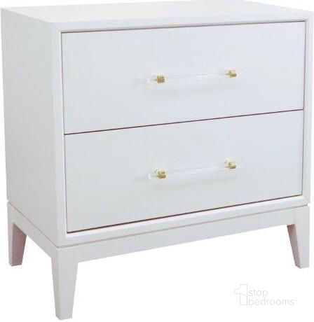 The appearance of Orbis 28 Inch Modern Wood Nightstand In White Lacquer designed by Best Master Furniture in the modern / contemporary interior design. This white piece of furniture  was selected by 1StopBedrooms from Orbis Collection to add a touch of cosiness and style into your home. Sku: B1007WN. Material: Wood. Product Type: Nightstand. Image1
