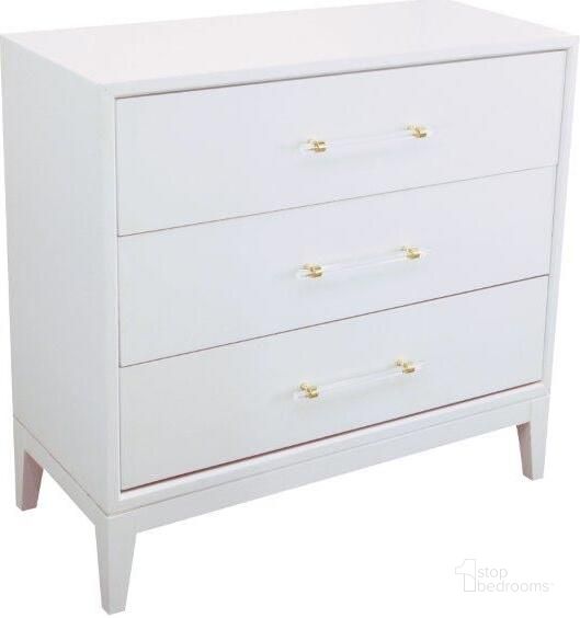 The appearance of Orbis 36 Inch Modern Wood Hall Chest In White Lacquer designed by Best Master Furniture in the modern / contemporary interior design. This white piece of furniture  was selected by 1StopBedrooms from Orbis Collection to add a touch of cosiness and style into your home. Sku: B1007WH. Material: Wood. Product Type: Chest. Image1
