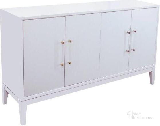 The appearance of Orbis 61 Inch Modern Wood Sideboard In White Lacquer designed by Best Master Furniture in the modern / contemporary interior design. This white piece of furniture  was selected by 1StopBedrooms from Orbis Collection to add a touch of cosiness and style into your home. Sku: B1007WS. Material: Wood. Product Type: Sideboard. Image1
