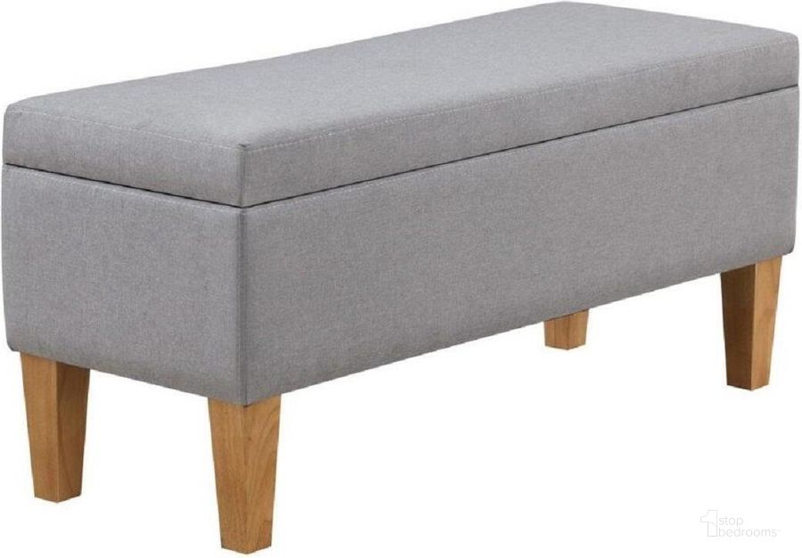 The appearance of Orbitsville Gray Accent and Storage Bench designed by Isaac Tahari in the transitional interior design. This gray piece of furniture  was selected by 1StopBedrooms from Orbitsville Collection to add a touch of cosiness and style into your home. Sku: 3651108. Material: Wood. Product Type: Storage Bench. Image1