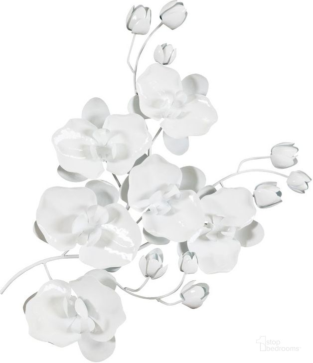 The appearance of Orchid Medium Sprig Wall Art In White designed by Phillips Collection in the modern / contemporary interior design. This white piece of furniture  was selected by 1StopBedrooms from Orchid Collection to add a touch of cosiness and style into your home. Sku: TH100863. Material: Metal. Product Type: Wall Art.