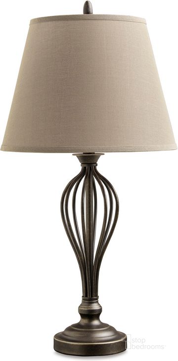 The appearance of Ornawell Antique Bronze Table Lamp Set of 2 designed by Signature Design by Ashley in the traditional interior design. This antique bronze piece of furniture  was selected by 1StopBedrooms from Ornawell Collection to add a touch of cosiness and style into your home. Sku: L204544. Material: Metal. Product Type: Table Lamp. Image1