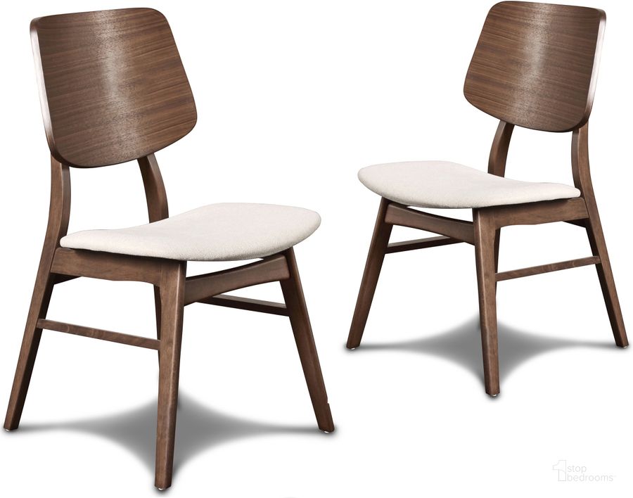 The appearance of Oscar Wood Back Side Chair (Set of 2) designed by New Classic in the transitional interior design. This two-tone color piece of furniture  was selected by 1StopBedrooms from Oscar Collection to add a touch of cosiness and style into your home. Sku: D1651-20. Product Type: Dining Chair. Image1