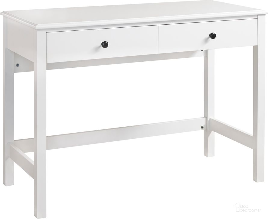 The Othello White Home Office Small Desk available at Royal Star