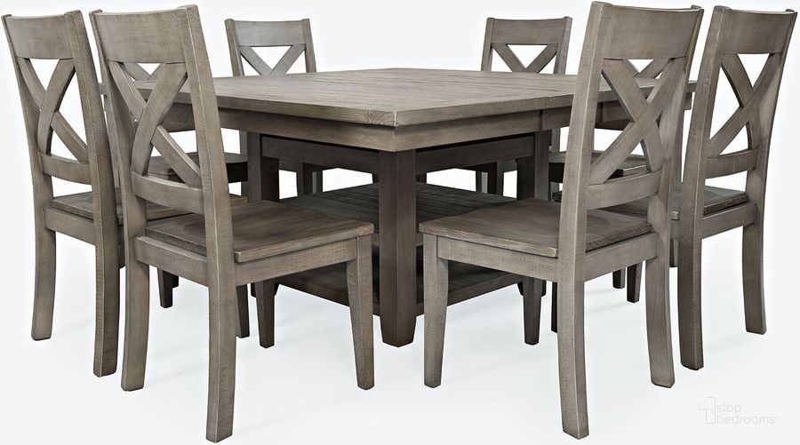 The appearance of Outer Banks Adjustable Height Dining Room Set designed by Jofran in the transitional interior design. This driftwood piece of furniture  was selected by 1StopBedrooms from Outer Banks Collection to add a touch of cosiness and style into your home. Sku: 1841-60;1841-395KD. Table Base Style: Pedestal. Table Top Shape: Square. Material: Wood. Product Type: Dining Room Set. Image1