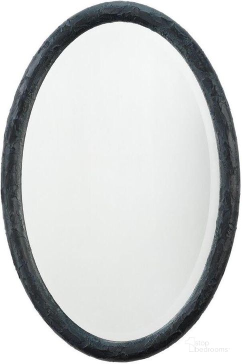 The appearance of Ovation Oval Mirror In Charcoal designed by Jamie Young Company in the transitional interior design. This charcoal piece of furniture  was selected by 1StopBedrooms from Ovation Collection to add a touch of cosiness and style into your home. Sku: 6OVAT-MICH. Product Type: Mirror. Material: Resin. Image1
