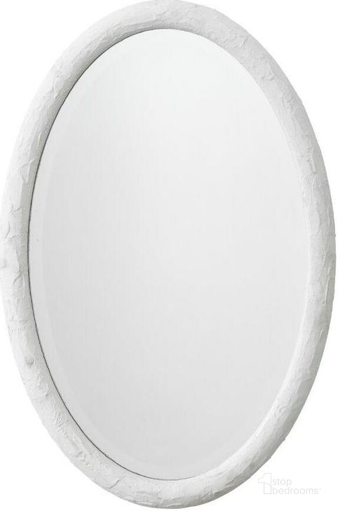The appearance of Ovation Oval Mirror In White designed by Jamie Young Company in the transitional interior design. This white piece of furniture  was selected by 1StopBedrooms from Ovation Collection to add a touch of cosiness and style into your home. Sku: 6OVAT-MIWH. Product Type: Mirror. Material: Resin. Image1