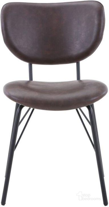 The appearance of Owen Contemporary Modern Faux Leather Split-Back Upholstered Dining Chair Set of 2 In Dark Brown designed by Jofran in the modern / contemporary interior design. This dark brown piece of furniture  was selected by 1StopBedrooms from Owen Collection to add a touch of cosiness and style into your home. Sku: 2271-OWENCHDBN. Product Type: Dining Chair. Material: Plywood. Image1