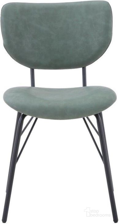 The appearance of Owen Contemporary Modern Faux Leather Split-Back Upholstered Dining Chair Set of 2 In Jade designed by Jofran in the modern / contemporary interior design. This jade piece of furniture  was selected by 1StopBedrooms from Owen Collection to add a touch of cosiness and style into your home. Sku: 2271-OWENCHJD. Product Type: Dining Chair. Material: Plywood. Image1