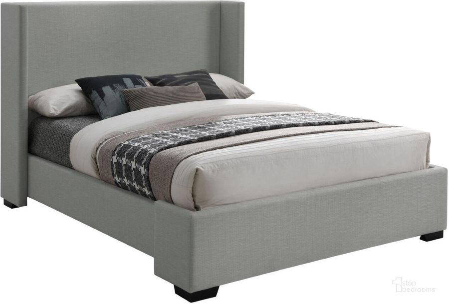 The appearance of Oxford Grey Linen Fabric King Bed designed by Meridian in the modern / contemporary interior design. This grey linen fabric piece of furniture  was selected by 1StopBedrooms from Oxford Collection to add a touch of cosiness and style into your home. Sku: OxfordGrey-K-1;OxfordGrey-K-2;OxfordGrey-K-3. Bed Type: Platform Bed. Material: Wood. Product Type: Platform Bed. Bed Size: King. Image1
