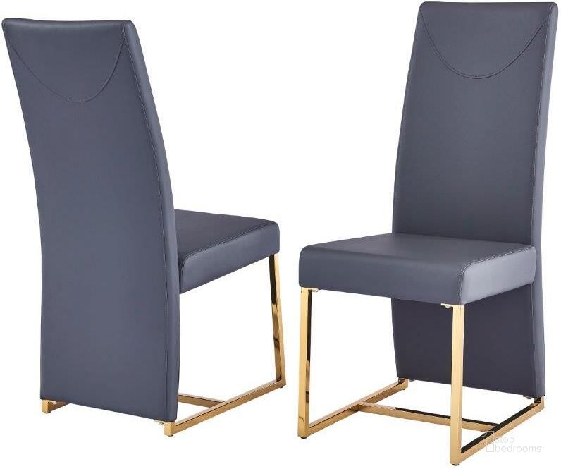 The appearance of Padraig Gray Faux Leather Side Chair Set of 2 In Gold designed by Best Master Furniture in the modern / contemporary interior design. This gray piece of furniture  was selected by 1StopBedrooms from Padraig Collection to add a touch of cosiness and style into your home. Sku: BA222GGC. Material: Faux Leather. Product Type: Side Chair. Image1