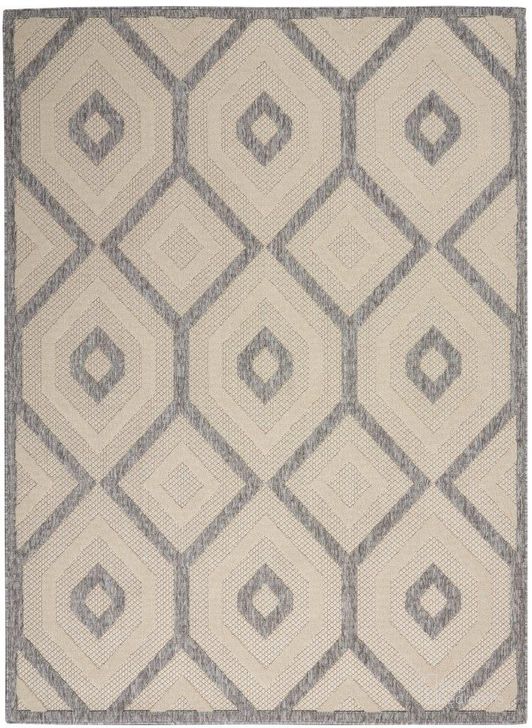 The appearance of Palamos Cream 4 X 6 Area Rug designed by Nourison in the modern / contemporary interior design. This cream piece of furniture  was selected by 1StopBedrooms from Palamos Collection to add a touch of cosiness and style into your home. Sku: 99446774255. Material: Polypropylene. Product Type: Area Rugs. Image1