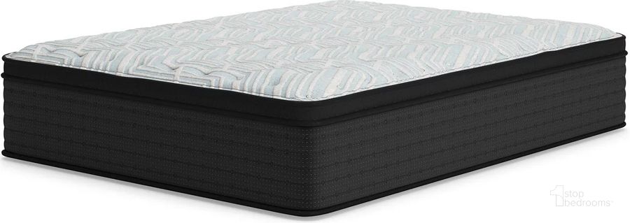 The appearance of Palisades Et California King Mattress In Gray And Blue designed by Sierra Sleep by Ashley in the traditional interior design. This gray/blue piece of furniture  was selected by 1StopBedrooms from Palisades Collection to add a touch of cosiness and style into your home. Sku: M41751. Material: Fabric. Product Type: Mattress. Size: California King. Comfort Level: Ultra Plush. Mattress Top: Euro Top. Comfort Level: Ultra Plush. Mattress Type: Hybrid. Mattress Thickness: 16". Image1