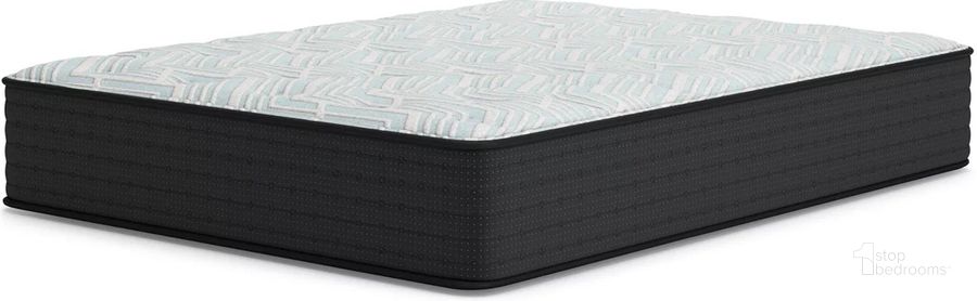 The appearance of Palisades Plush California King Mattress In Gray And Blue designed by Sierra Sleep by Ashley in the traditional interior design. This gray/blue piece of furniture  was selected by 1StopBedrooms from Palisades Collection to add a touch of cosiness and style into your home. Sku: M41651. Material: Fabric. Product Type: Mattress. Size: California King. Comfort Level: Plush. Mattress Top: Memory Foam Top. Comfort Level: Plush. Mattress Type: Hybrid. Mattress Thickness: 14". Image1