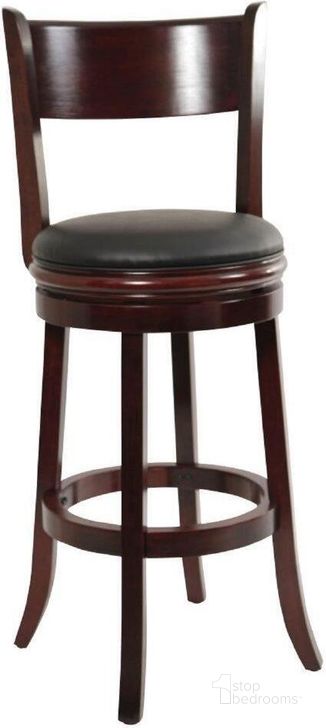 The appearance of Palmetto 29 Inch Swivel Bar Stool In English Tudor designed by Boraam Industries in the traditional interior design. This english tudor piece of furniture  was selected by 1StopBedrooms from Palmetto Collection to add a touch of cosiness and style into your home. Sku: 44129. Product Type: Barstool. Material: Rubberwood. Image1