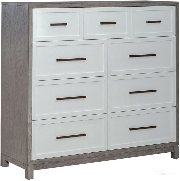 The appearance of Palmetto Heights 9 Drawer Chesser designed by Liberty in the modern / contemporary interior design. This white piece of furniture  was selected by 1StopBedrooms from Palmetto Collection to add a touch of cosiness and style into your home. Sku: 499-BR32. Product Type: Chesser. Material: Rubberwood. Image1