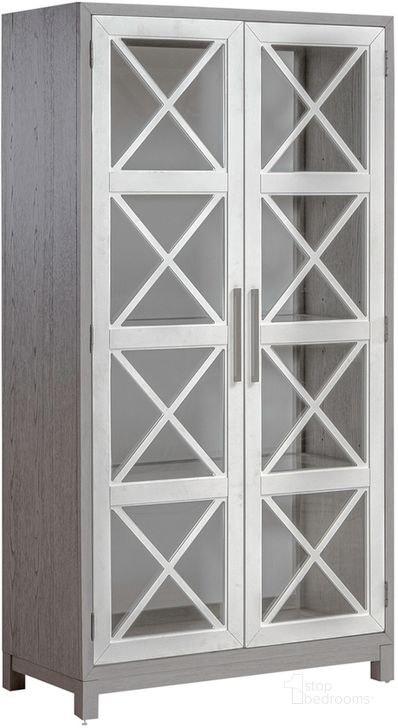 The appearance of Palmetto Heights Bunching Display Cabinet In White designed by Liberty in the modern / contemporary interior design. This white piece of furniture  was selected by 1StopBedrooms from Palmetto Heights Collection to add a touch of cosiness and style into your home. Sku: 499-CH4074. Product Type: Display Cabinet. Material: Rubberwood. Image1