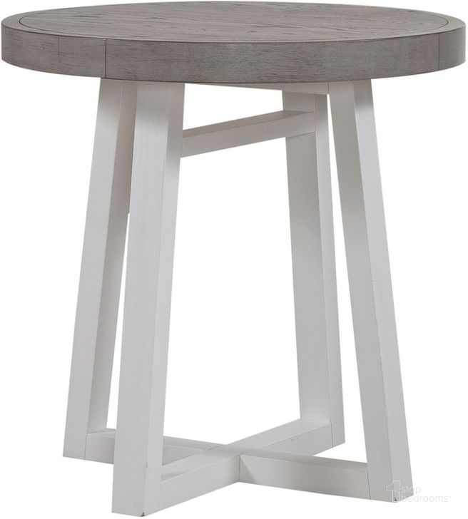 The appearance of Palmetto Heights Round End Table In White designed by Liberty in the modern / contemporary interior design. This white piece of furniture  was selected by 1StopBedrooms from Palmetto Heights Collection to add a touch of cosiness and style into your home. Sku: 499-OT1022. Product Type: End Table. Material: Rubberwood. Image1