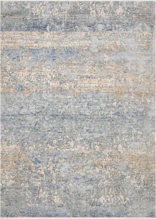 The appearance of Pandora Blue/Gold Rug PANDPAN-05BBGO160S designed by Loloi Rugs in the traditional interior design. This blue and cream piece of furniture  was selected by 1StopBedrooms from Pandora Collection to add a touch of cosiness and style into your home. Sku: PANDPAN-05BBGO160S. Material: Polyester. Product Type: Rug. Image1