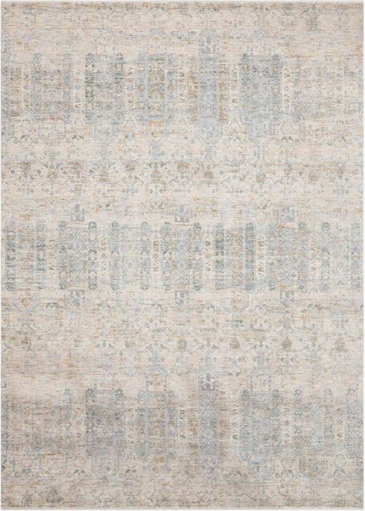 The appearance of Pandora Ivory/Mist Rug PANDPAN-02IVMIB6F6 designed by Loloi Rugs in the traditional interior design. This ivory and mist piece of furniture  was selected by 1StopBedrooms from Pandora Collection to add a touch of cosiness and style into your home. Sku: PANDPAN-02IVMIB6F6. Material: Polyester. Product Type: Rug. Image1