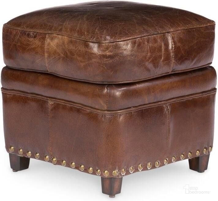 The appearance of Papas Brown Footstool designed by Sarreid in the transitional interior design. This brown piece of furniture  was selected by 1StopBedrooms from Papas Collection to add a touch of cosiness and style into your home. Sku: 29763. Product Type: Ottoman. Image1