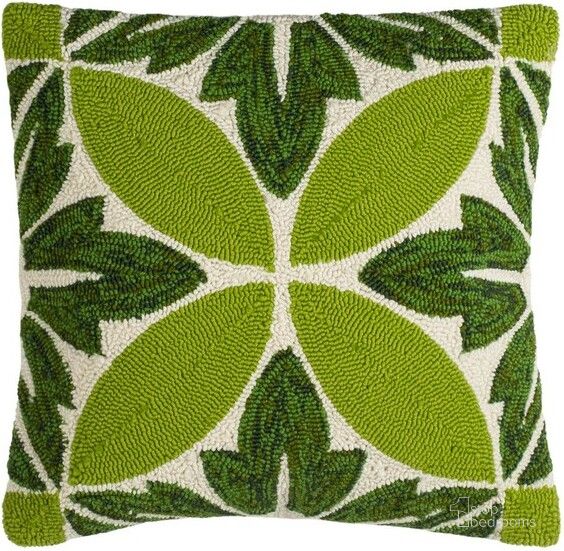 The appearance of Paradise Pillow designed by Safavieh in the transitional interior design. This green and white piece of furniture  was selected by 1StopBedrooms from Safavieh PPL Collection to add a touch of cosiness and style into your home. Sku: PPL257A-2020. Product Type: Pillows and Throw. Image1