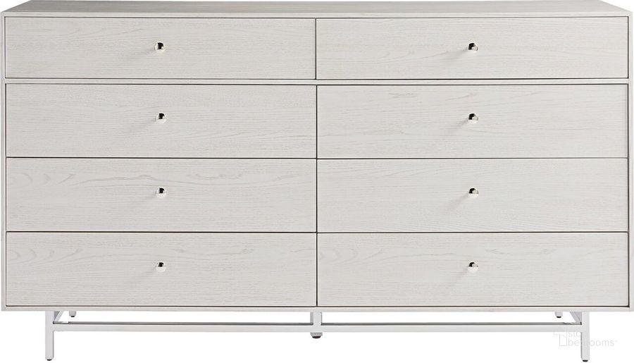 The appearance of Paradox Ivory Dresser designed by Universal in the transitional interior design. This off white piece of furniture  was selected by 1StopBedrooms from Paradox Collection to add a touch of cosiness and style into your home. Sku: 827040. Product Type: Dresser. Image1