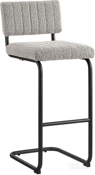 The appearance of Parity Boucle Barstool Set of 2 In Black Taupe designed by Modway in the transitional interior design. This black/taupe piece of furniture  was selected by 1StopBedrooms from Parity Collection to add a touch of cosiness and style into your home. Sku: EEI-6473-BLK-TAU. Product Type: Barstool. Material: Plywood. Image1