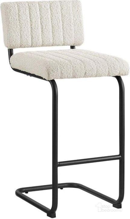 The appearance of Parity Boucle Counter Stools Set of 2 In Black Ivory designed by Modway in the transitional interior design. This black and ivory piece of furniture  was selected by 1StopBedrooms from Parity Collection to add a touch of cosiness and style into your home. Sku: EEI-6471-BLK-IVO. Product Type: Barstool. Material: Plywood. Image1
