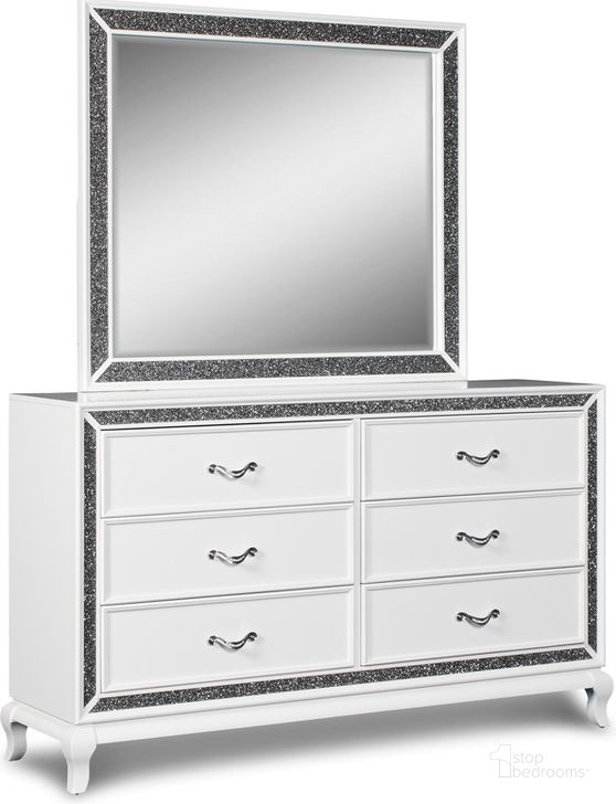 The appearance of Park Imperial White Dresser designed by New Classic in the transitional interior design. This white piece of furniture  was selected by 1StopBedrooms from Park Imperial Collection to add a touch of cosiness and style into your home. Sku: B0931W-050. Product Type: Dresser. Image1