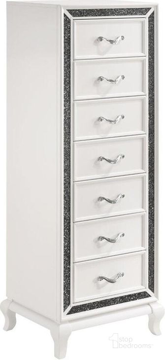 The appearance of Park Imperial White Lingerie Chest designed by New Classic in the transitional interior design. This white piece of furniture  was selected by 1StopBedrooms from Park Imperial Collection to add a touch of cosiness and style into your home. Sku: B0931W-074. Product Type: Chest. Image1