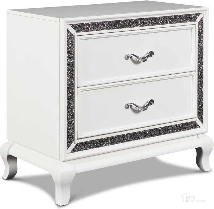 The appearance of Park Imperial White Nightstand designed by New Classic in the transitional interior design. This white piece of furniture  was selected by 1StopBedrooms from Park Imperial Collection to add a touch of cosiness and style into your home. Sku: B0931W-040. Product Type: Nightstand. Image1
