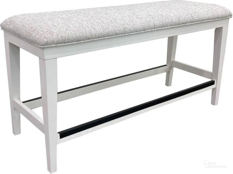 The appearance of Parker House Americana Modern Dining 49 Inch Upholstered Counter Bench designed by Parker House in the modern / contemporary interior design. This cotton piece of furniture  was selected by 1StopBedrooms from Americana Collection to add a touch of cosiness and style into your home. Sku: DAME#1226-COT. Material: Wood Veneer. Product Type: Dining Bench. Image1