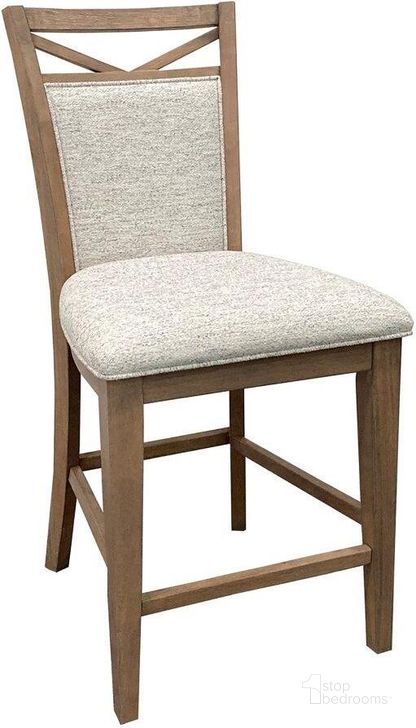 The appearance of Parker House Americana Modern Dining Upholstered Counter Chair Set Of 2 designed by Parker House in the modern / contemporary interior design. This cotton piece of furniture  was selected by 1StopBedrooms from Americana Collection to add a touch of cosiness and style into your home. Sku: DAME#2226. Product Type: Dining Chair. Material: Wood Veneer. Image1
