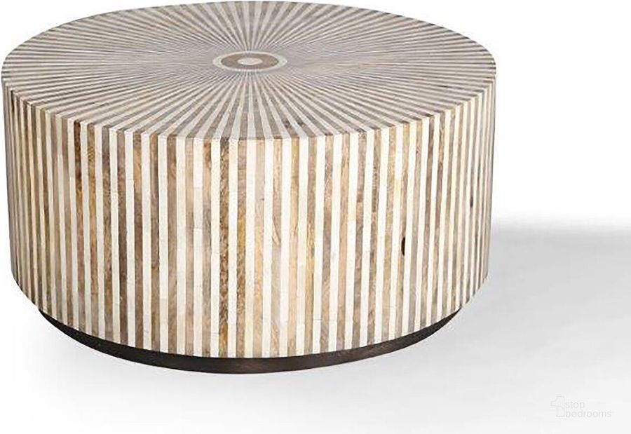 The appearance of Parker House Crossings Downtown Round Cocktail Table designed by Parker House in the transitional interior design. This amber piece of furniture  was selected by 1StopBedrooms from Crossings Downtown Collection to add a touch of cosiness and style into your home. Sku: DOW#11. Material: Wood. Product Type: Cocktail Table. Image1