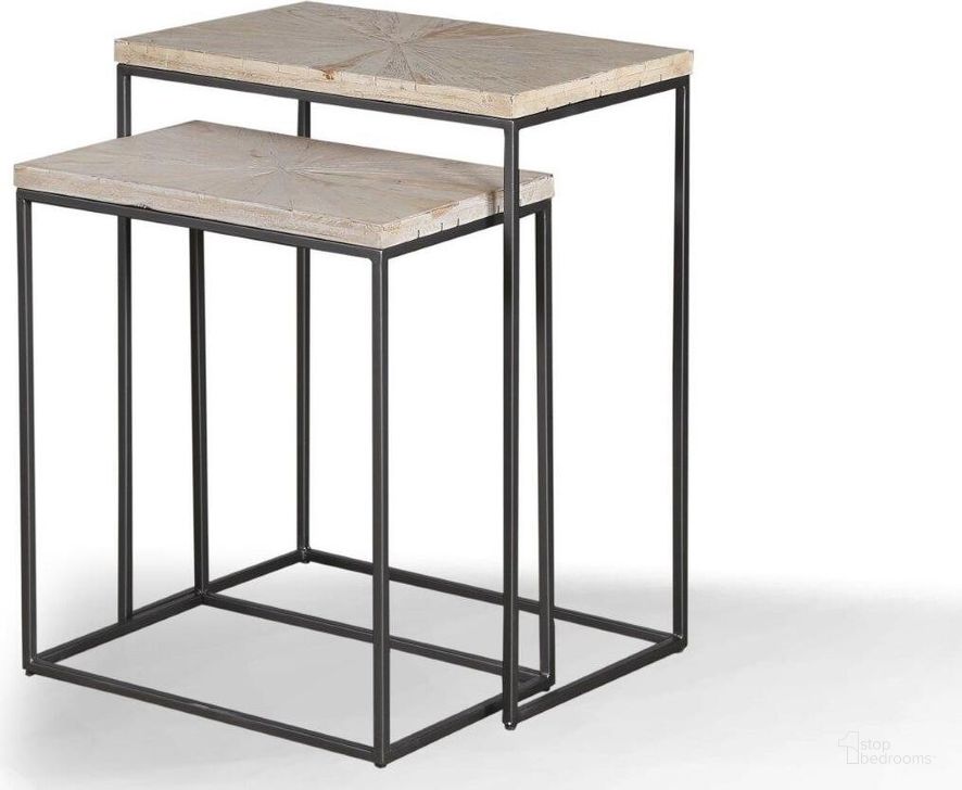 The appearance of Parker House Crossings Monaco Chairside Nesting Table designed by Parker House in the transitional interior design. This weathered piece of furniture  was selected by 1StopBedrooms from Crossings Monaco Collection to add a touch of cosiness and style into your home. Sku: MON#06. Material: Wood. Product Type: Nesting Table. Image1