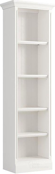 The appearance of Parker House Shoreham Effortless White 24 Inch Bookcase designed by Parker House in the modern / contemporary interior design. This white piece of furniture  was selected by 1StopBedrooms from Shoreham Collection to add a touch of cosiness and style into your home. Sku: SHO#424-EFW. Product Type: Bookcase. Material: Wood Veneer. Image1