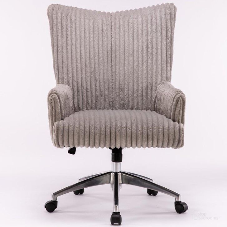 The appearance of Parker Living Blanket Grey Fabric Desk Chair designed by Parker House in the modern / contemporary interior design. This grey piece of furniture  was selected by 1StopBedrooms from Blanket Collection to add a touch of cosiness and style into your home. Sku: DC#505-BKG. Material: Polyester. Product Type: Desk Chair. Image1