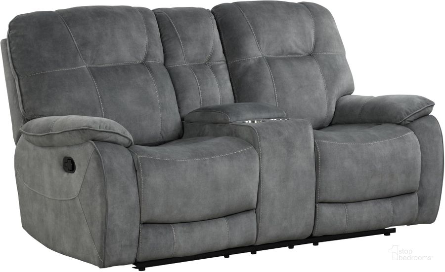 The appearance of Parker Living Cooper Shadow Grey Manual Console Loveseat designed by Parker House in the traditional interior design. This grey piece of furniture  was selected by 1StopBedrooms from Cooper Collection to add a touch of cosiness and style into your home. Sku: MCOO#822C-SGR. Material: Polyester. Product Type: Loveseat. Image1