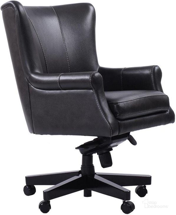 The appearance of Parker Living Cyclone Leather Desk Chair designed by Parker House in the traditional interior design. This cyclone piece of furniture  was selected by 1StopBedrooms from Cyclone Collection to add a touch of cosiness and style into your home. Sku: DC#129-CYC. Material: Leather. Product Type: Desk Chair. Image1