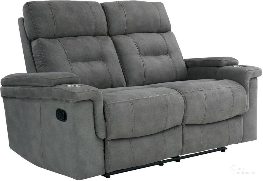 The appearance of Parker Living Diesel Manual Cobra Grey Manual Loveseat designed by Parker House in the transitional interior design. This grey piece of furniture  was selected by 1StopBedrooms from Diesel Collection to add a touch of cosiness and style into your home. Sku: MDIE#822-CGR. Material: Polyester. Product Type: Reclining Loveseat. Image1