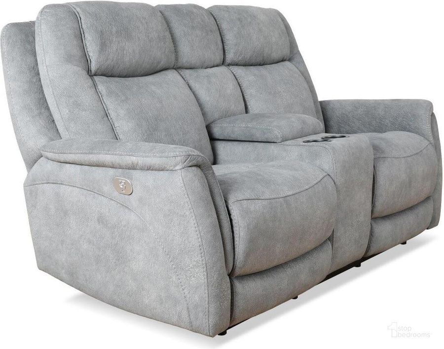 The appearance of Parker Living Linus Hudson Grey Power Zero Gravity Console Loveseat designed by Parker House in the transitional interior design. This grey piece of furniture  was selected by 1StopBedrooms from Linus Collection to add a touch of cosiness and style into your home. Sku: MLIN#822CPHZ-HGY. Material: Polyester. Product Type: Loveseat. Image1