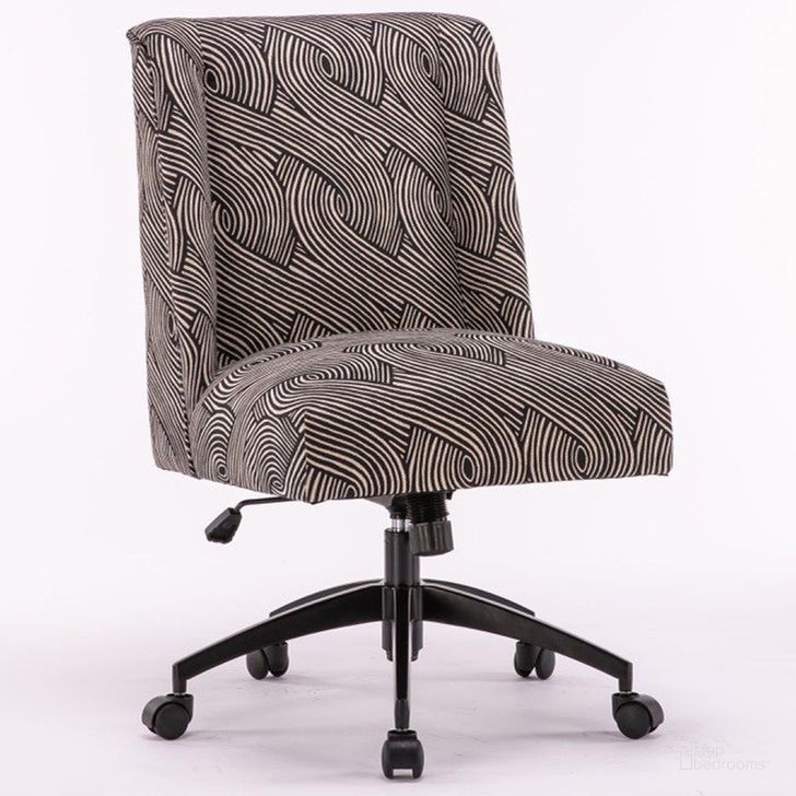 The appearance of Parker Living Maze Ebony Fabric Desk Chair designed by Parker House in the modern / contemporary interior design. This ebony piece of furniture  was selected by 1StopBedrooms from Maze Collection to add a touch of cosiness and style into your home. Sku: DC#503-MZE. Material: Polyester. Product Type: Desk Chair. Image1