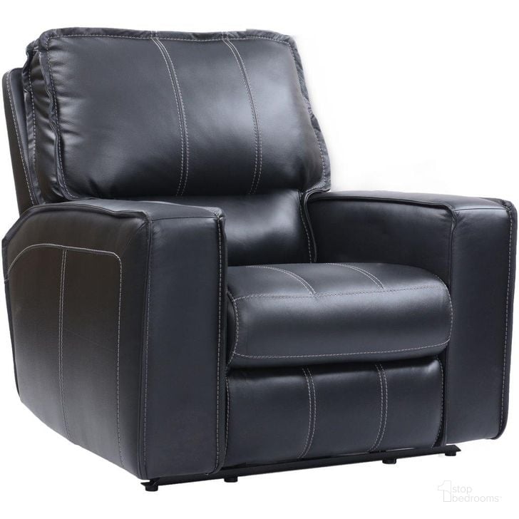 The appearance of Parker Living Rockford Verona Black Power Recliner designed by Parker House in the transitional interior design. This black piece of furniture  was selected by 1StopBedrooms from Rockford Collection to add a touch of cosiness and style into your home. Sku: MROC#812PH-VBK. Material: Leather. Product Type: Recliner. Image1