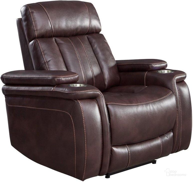 The appearance of Parker Living Royce Fantom Brown Power Recliner designed by Parker House in the modern / contemporary interior design. This brown piece of furniture  was selected by 1StopBedrooms from Royce Collection to add a touch of cosiness and style into your home. Sku: MROY#812PH-FNB. Material: Polyester. Product Type: Recliner. Image1
