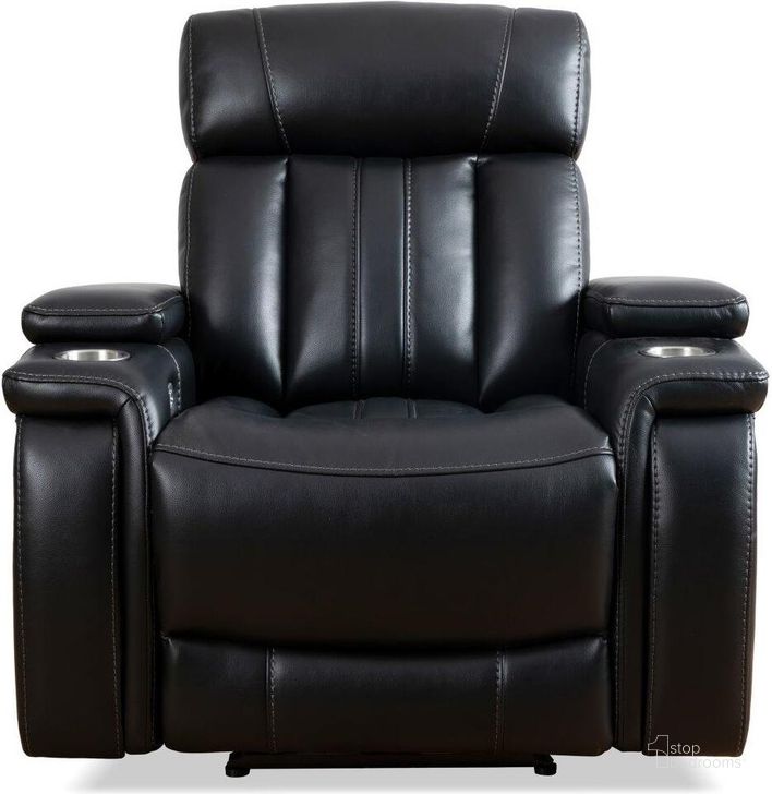 The appearance of Parker Living Royce Midnight Power Recliner designed by Parker House in the modern / contemporary interior design. This midnight piece of furniture  was selected by 1StopBedrooms from Royce Collection to add a touch of cosiness and style into your home. Sku: MROY#812PH-MID. Material: Polyester. Product Type: Recliner. Image1